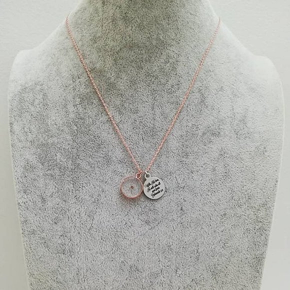Rose Gold Christian Mustard Seed Necklace - Picture 5 of 5